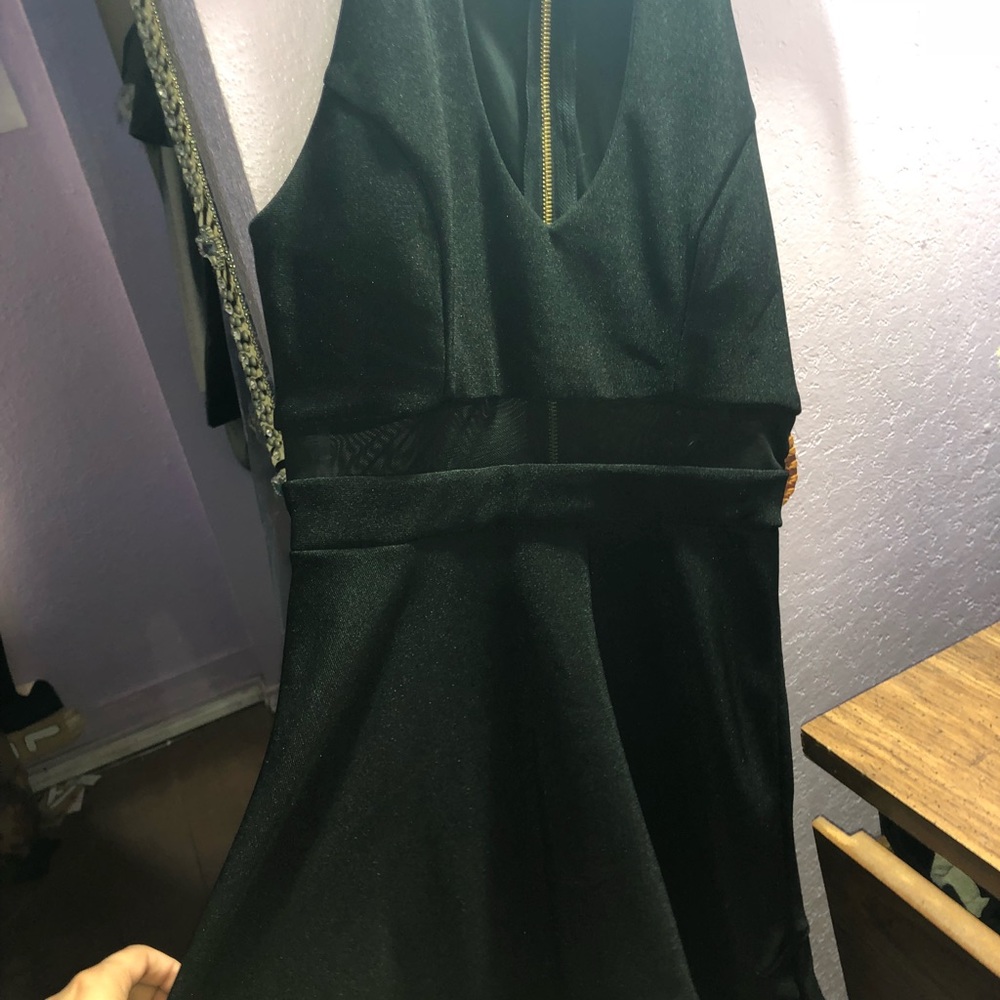 Black dress.